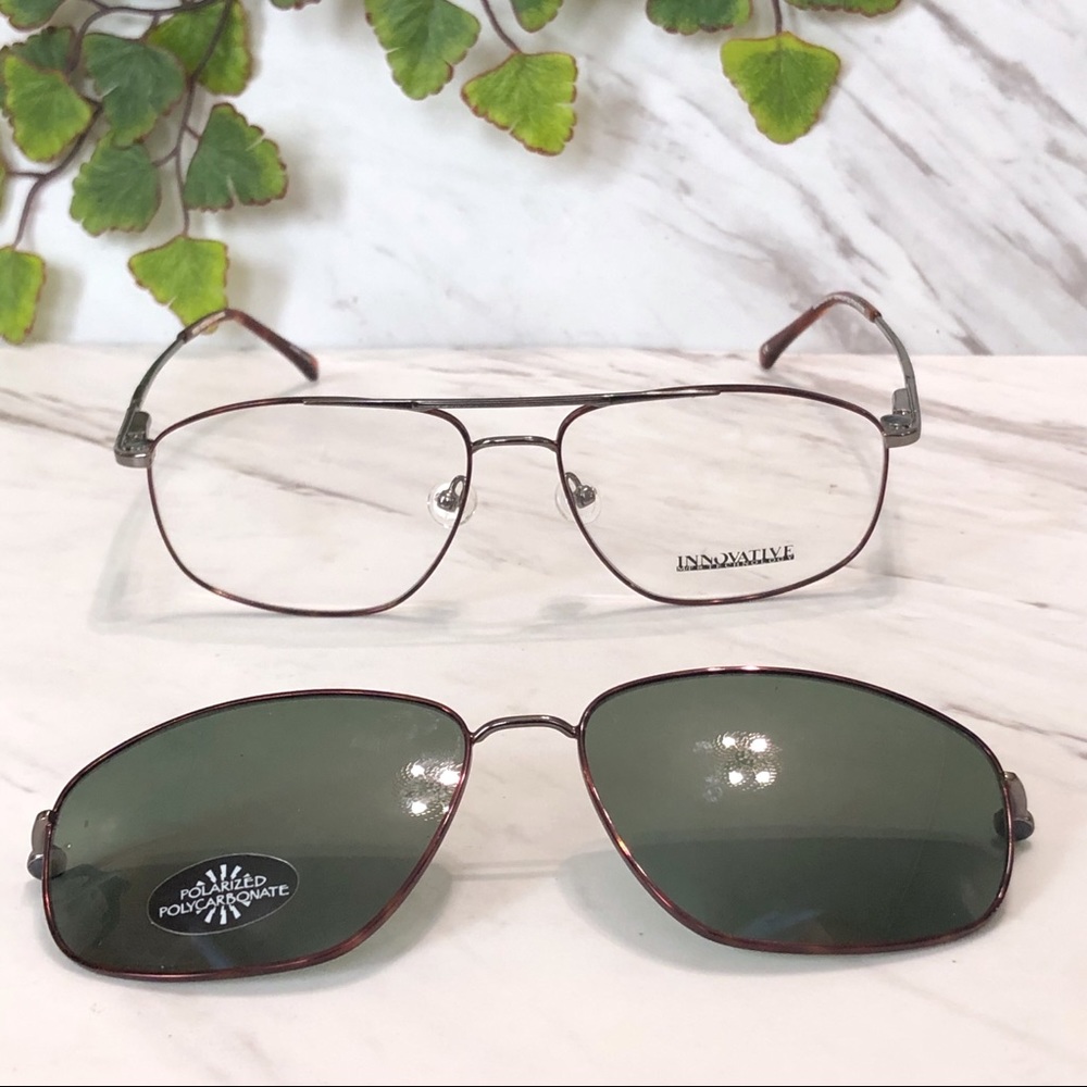INNOVATE MF3 Aviator Eyeglasses Clip-on Sunglasses